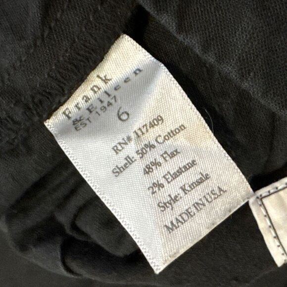 Frank and Eileen flax blend pants size 6 - Picture 3 of 6